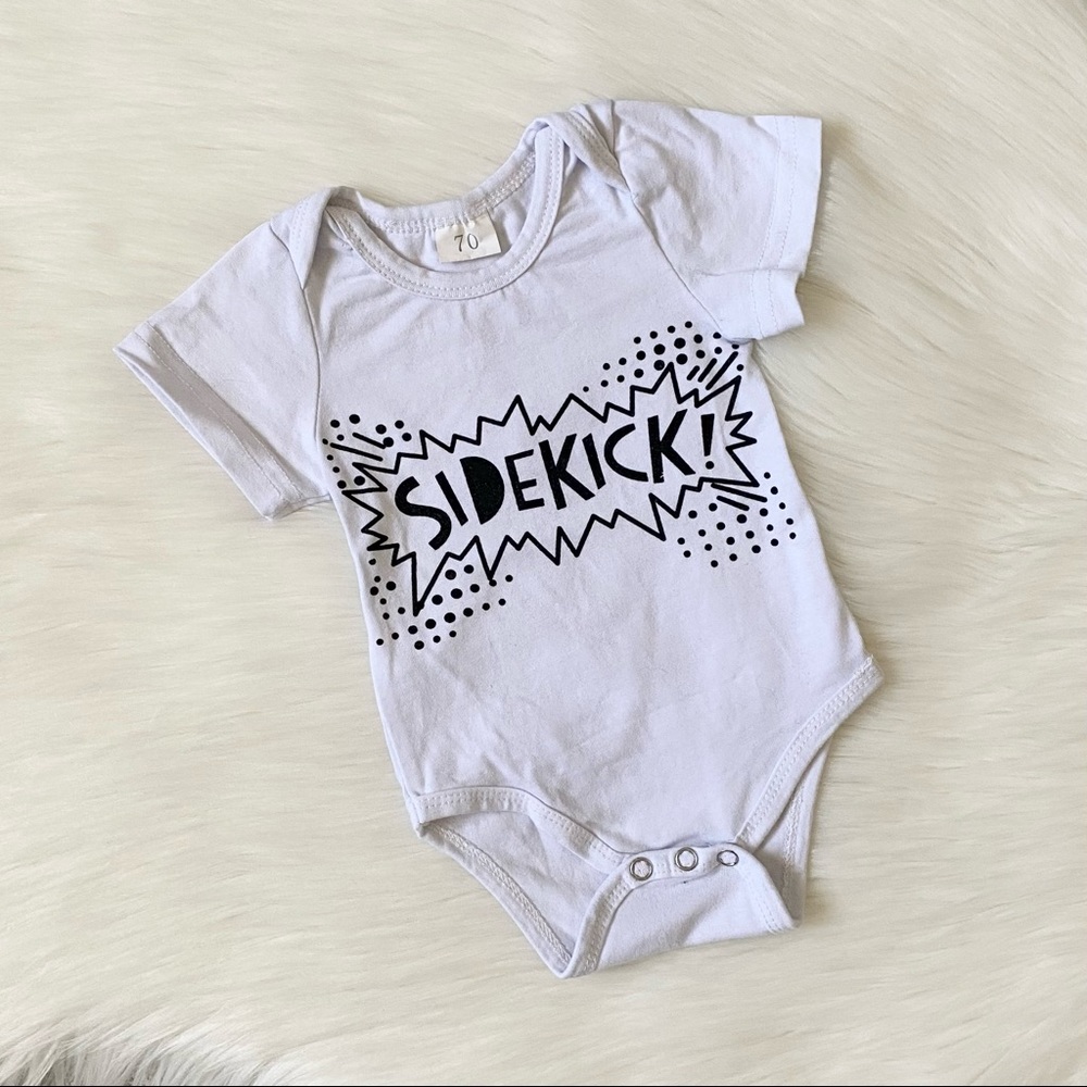 (💚4/$20) sidekick baby onesie